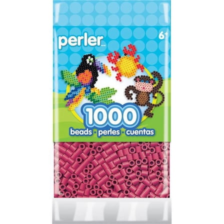 Perler Striped Beads 1,000/Pkg - Cherry