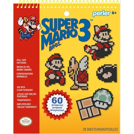 Perler Super Mario Bros. 3 Fused Bead Pattern Pad-Super Mario Bros. 3, 60 Projects