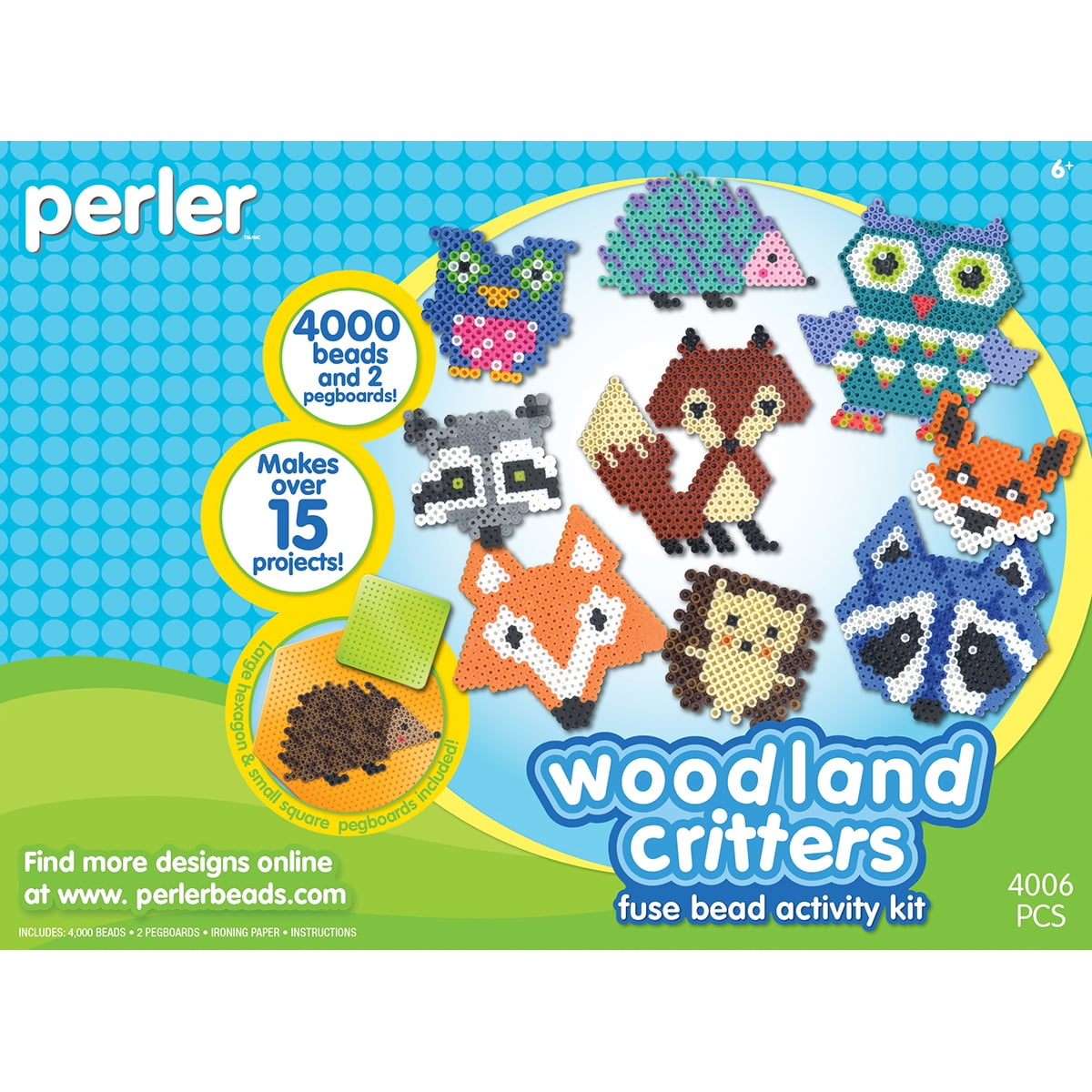 Perler Fused Bead Kit - Woodland Critters