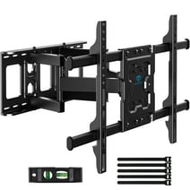Perlesmith Full Motion TV Wall Mount Bracket for 37 to 75 inch TVs , Holds up to 132 lbs, PSLFK10