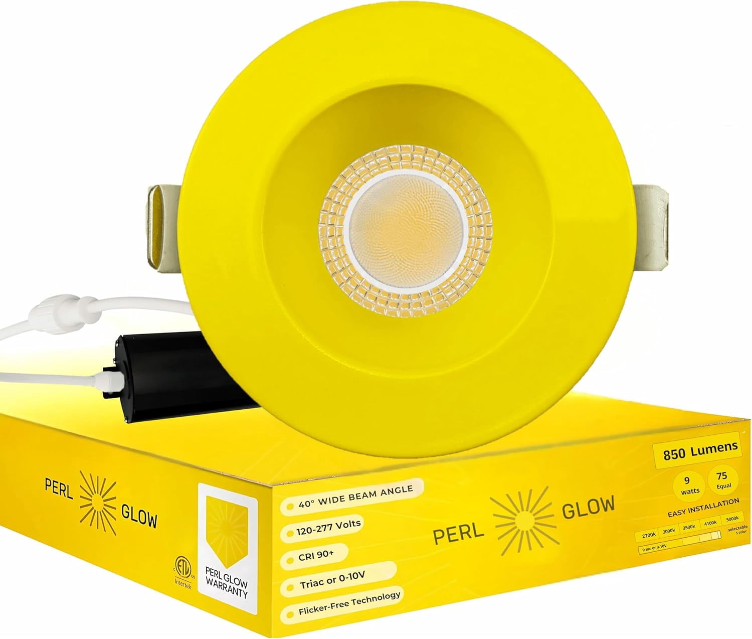 Yellow Color Round Light Perlglow 3