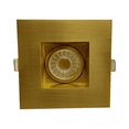 thumbnail image 1 of Perlglow 3" Square Brushed Brass 8W ‎700 Lumens 5CCT Gimbal Light, 1 of 7