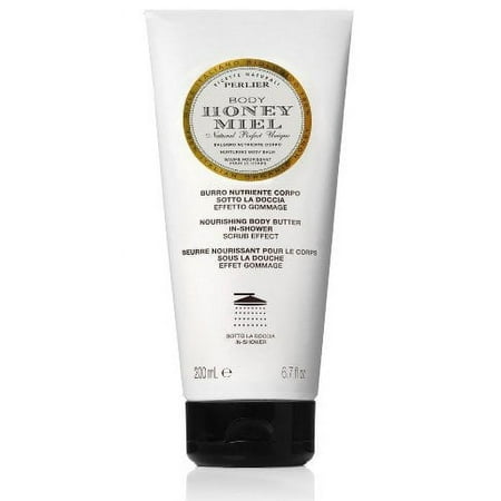 Perlier In-Shower Scrub Body Butter, Honey, 6.7 Fluid Ounce