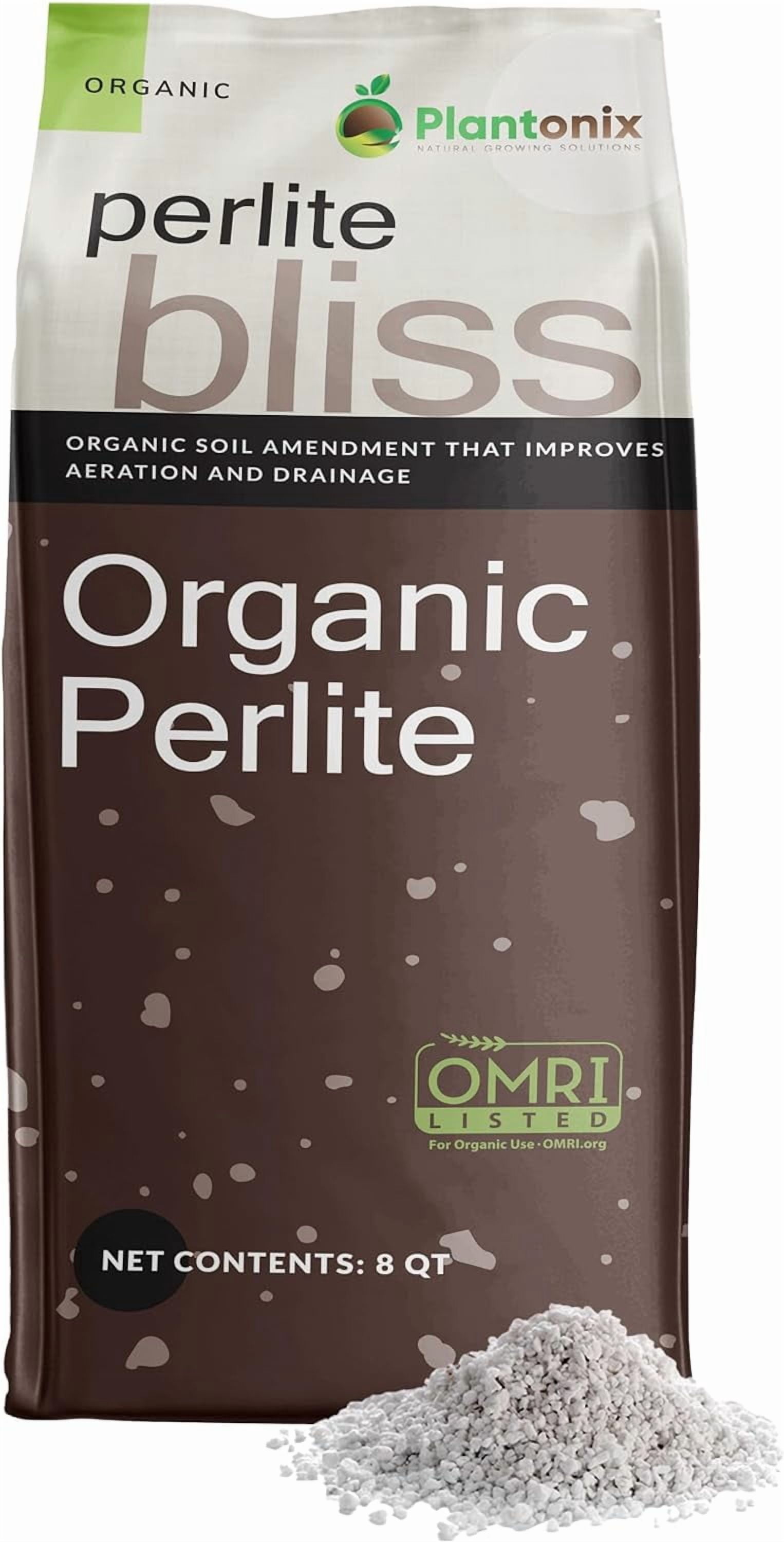 Perlite Inmages Perlite Bliss (8 Qts) - Organic Perlite for Plants Indoor Soil ...