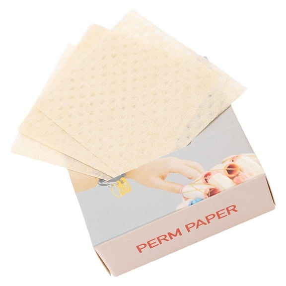 Perm End Paper 200 Sheets Disposable Salon Perm Paper,Hair Curling Papers,Heat Resistant for Cold and Hot Perms Gifts