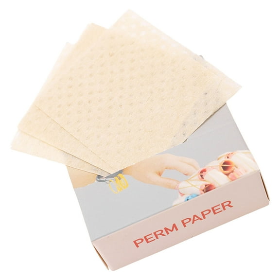 Perm End Paper 200 Sheets Disposables Salon Perm Paper,Hair Curling Papers,Heat Resistant for Cold and Hot Perms Gifts