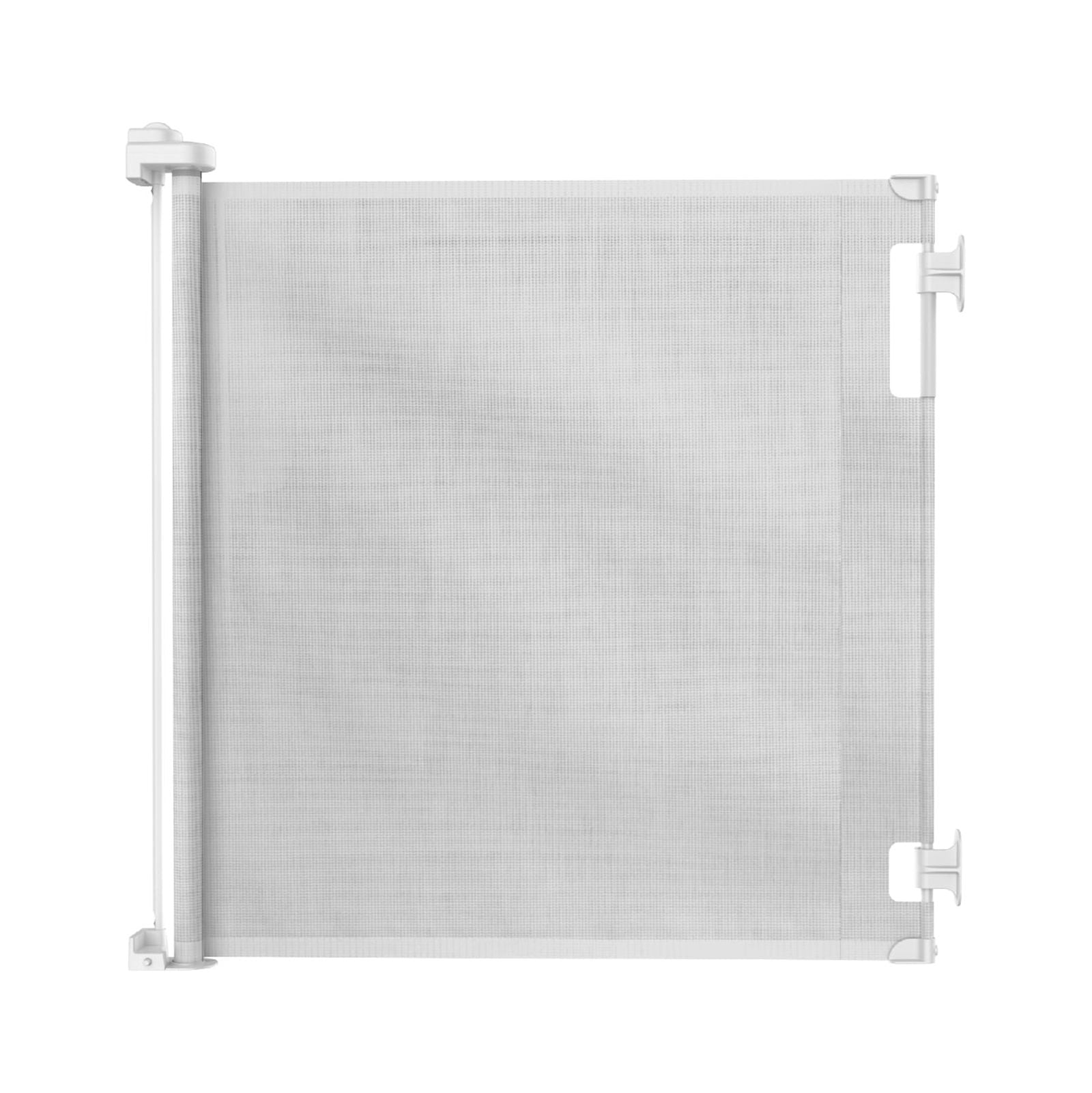 Perma 3145 55 Wide Retractable Baby Gate, White