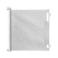 Perma 3145 55 Wide Retractable Baby Gate, White
