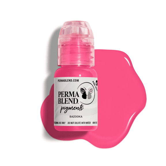 Perma Blend Permanent Makeup for Modifying Colors, Used for All Permanent Makeup Procedures - Bazooka 1/2oz