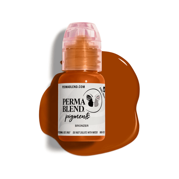 Perma Blend Permanent Makeup for Modifying Colors, Used for All Permanent Makeup Procedures - Bronzer 1/2oz