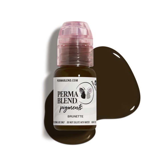 Perma Blend Permanent Makeup for Modifying Colors, Used for All Permanent Makeup Procedures - Brunette 1/2oz