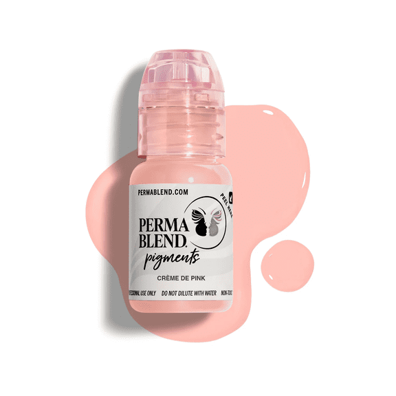 Perma Blend Permanent Makeup for Modifying Colors, Used for All Permanent Makeup Procedures - Creme D Pink 1/2oz
