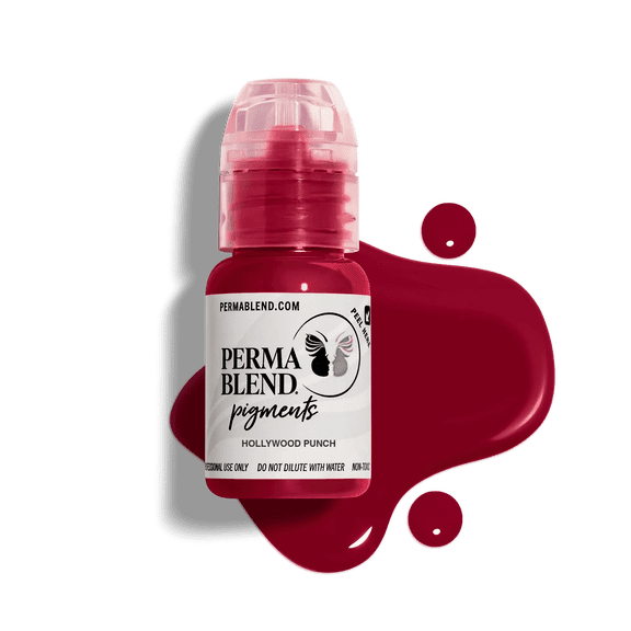 Perma Blend Permanent Makeup for Modifying Colors, Used for All Permanent Makeup Procedures - Hollywood Punch 1/2oz