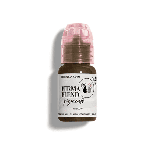 Perma Blend Permanent Makeup for Modifying Colors, Used for All Permanent Makeup Procedures - Willow 1/2oz