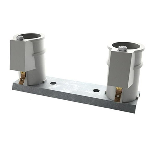 Perma-Cast PC4008P 4" Deck Cycolac Anchor Channel Mount Set