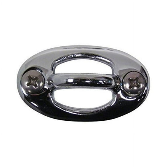 Perma Cast PI-70 4 in. PI Series Coping Mount Oval Rope Eye, Bronze - Chrome Plated