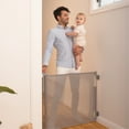 thumbnail image 1 of Perma Child Safety 55 in. Wide x 33 in. Tall Gray Retractable Baby Gate, 1 of 7