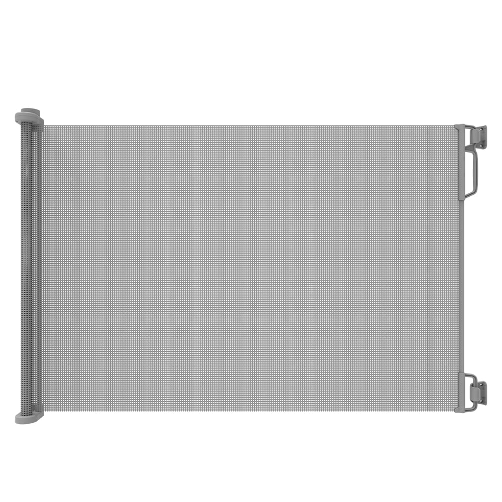 Perma Child Safety 71 in. Wide x 33 in. Tall Gray Retractable Baby Gate