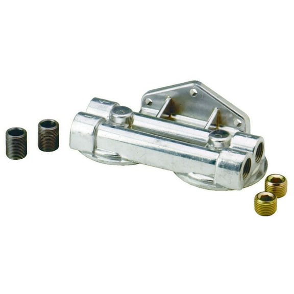 Dual Oil Filter Mount 3/4 16 Thread 1/2In Npt