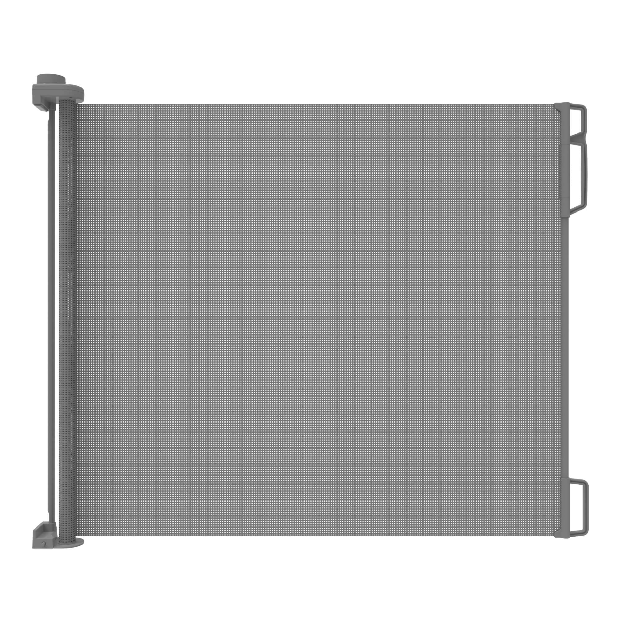 Perma Retractable Baby Gate for 6-24 Months, 33" Tall x 55" Wide, Indoor/Outdoor, Gray
