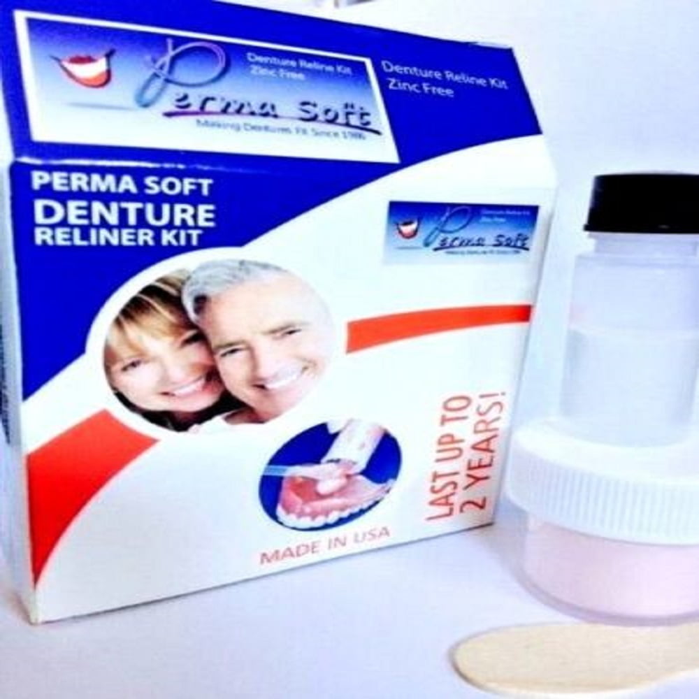 Perma Soft Denture Reliner Kit 1 Kit Reline for Upper or Lower Denture