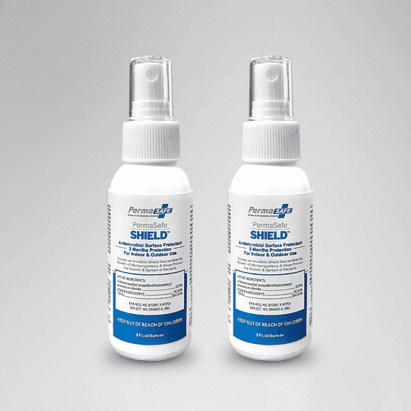 PermaSafe SHIELD, 90-Day, All Surface, Antimicrobial Surface Protectant; Inhibits the Growth of Microorganisms and Helps Prevent Growth & Spread of Bacteria for up to 3 Months (3 oz. 2-Pack)