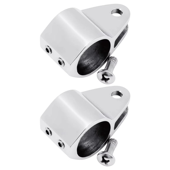 Permanent 316 Stainless Steel Bimini Top Mounting Hardware 2PCS For Luxury Boats
