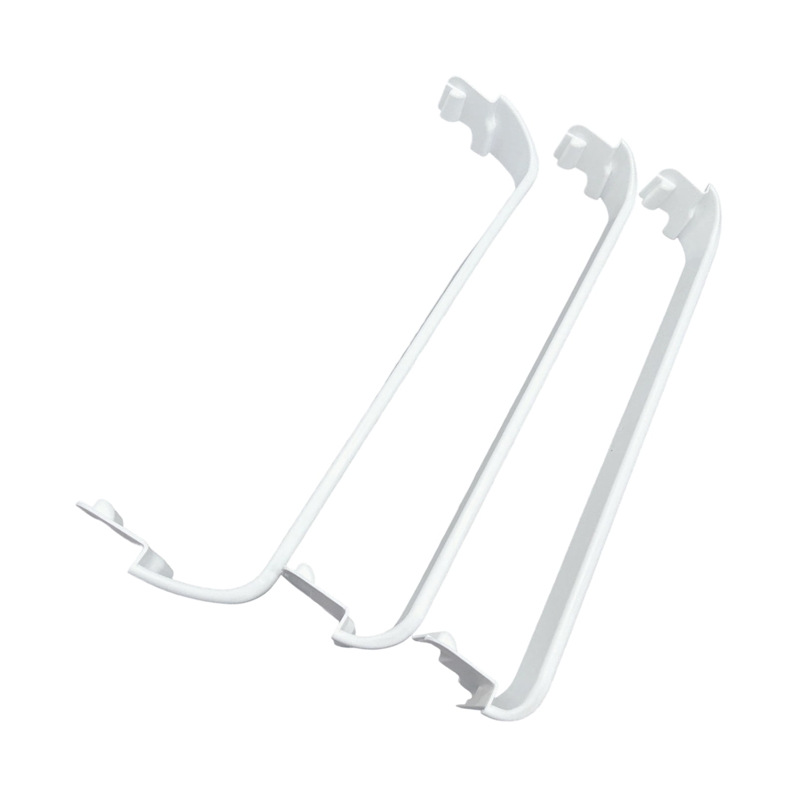 Permanent ABS Refrigerator Door Shelf Replacement Direct current Multiple Models 3/4" Height 4 " Depth White Planner Rack