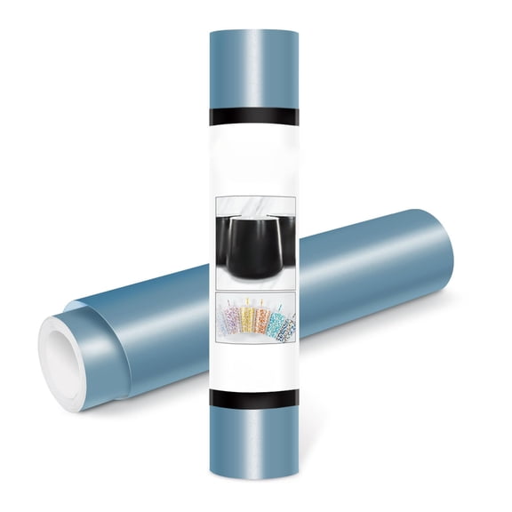 Permanent Adhesive Craft Vinyl 12 Inches Wide x 10 Feet Long, Matte Cobalt Blue for Scrapbooking, Handcrafts, Banners