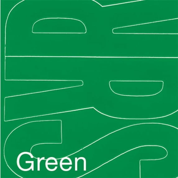Permanent Adhesive Vinyl Letters, 4", 95pk, Green