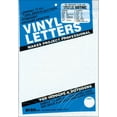 Permanent Adhesive Vinyl Letters and Numbers .75 inch 302 Per Pkg White