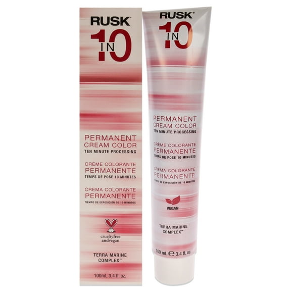 Permanent Cream Color In10 - 7N Medium Natural Blonde by Rusk for Unisex - 3.4 oz Hair Color