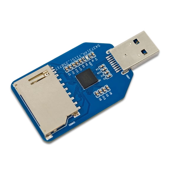 Permanent FR4 Glassfiber Double Slot Card Reader With USB3.0 Connection For Rapid STANDARD And Data Transfers