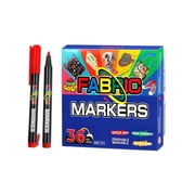 Permanent Fabric Markers for Clothes, 36 Colors Non Toxic Layerable Paint Markers Fine Point for Clothing, Shoes & Fabric Custom DIY Crafts
