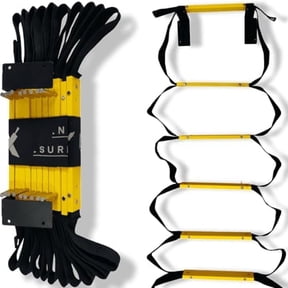 Permanent Fire Escape Ladder Two-Story 13ft | Ladders for Egress, Window or Attic | Hanging Ladder for Fire Emergency Home Safety | External Ladder for Evacuation