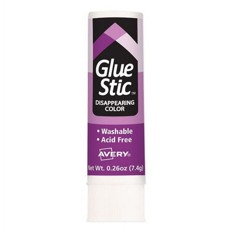Permanent Glue Stic Value Pack, 0.26 oz, Applies Purple, Dries Clear, 18/Pack Permanent Glue Stic Value Pack, 0.26 oz, Applies Purple, Dries Clear, 18/Pack