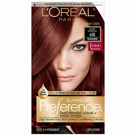Permanent Hair Color, Dark Auburn 4R