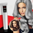 thumbnail image 1 of Permanent Hair Dye Light Gray Silver Color Cream Grandma Punk Style,Instant Natural Herbal Black Hair Color Dye Cream for Men Women, 1 of 8