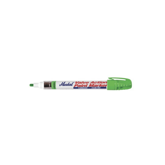 Permanent Liquid Paint Marker, Medium Tip, Fluorescent Green Color Family, Paint
