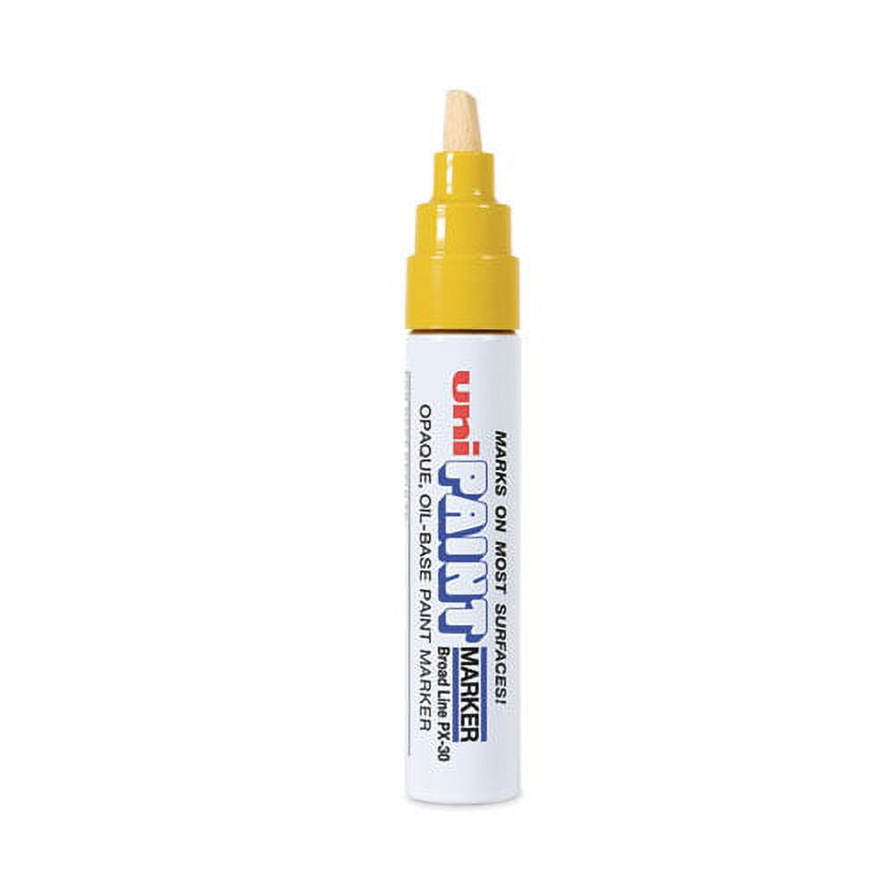 Permanent Marker, Broad Chisel Tip, Yellow | Bundle of 10 Each