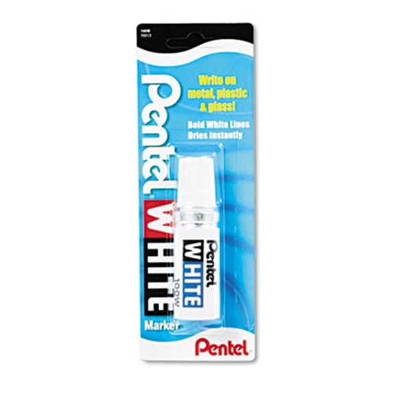 Permanent Marker Broad Tip White
