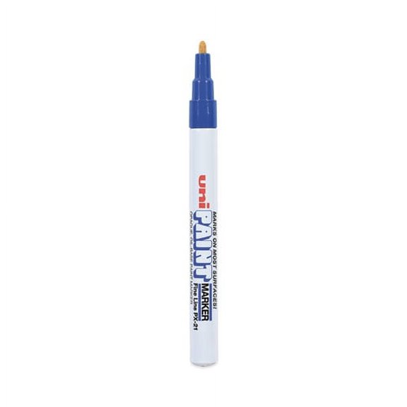 Permanent Marker, Fine Bullet Tip, Blue | Bundle of 10 Each