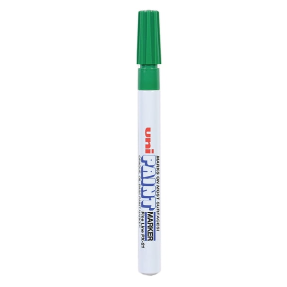 Uni-Paint® Markers, Fine Point, Green, Pack Of 12