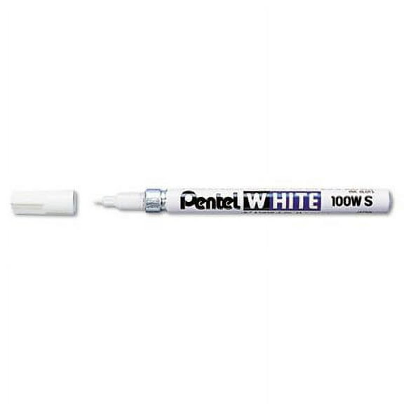 Permanent Marker, Fine Point, White, Sold as Pack of 2