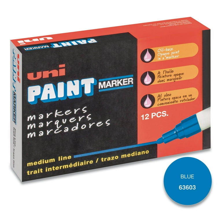 Permanent Marker, Medium Bullet Tip, Blue Permanent Marker, Medium Bullet Tip, Blue