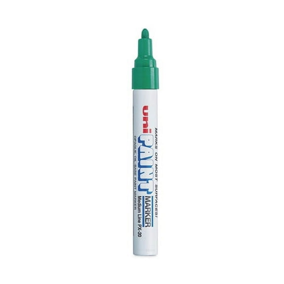 Permanent Marker, Medium Bullet Tip, Green | Bundle of 2 Each