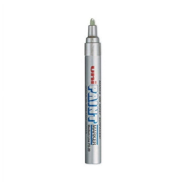 Permanent Marker, Medium Bullet Tip, Metallic Silver Permanent Marker, Medium Bullet Tip, Metallic Silver