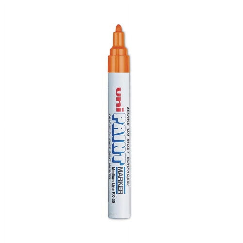 Permanent Marker, Medium Bullet Tip, Orange | Bundle of 10 Each