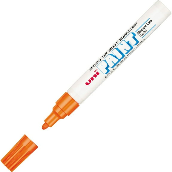 Permanent Marker, Medium Bullet Tip, Orange | Bundle of 5 Each