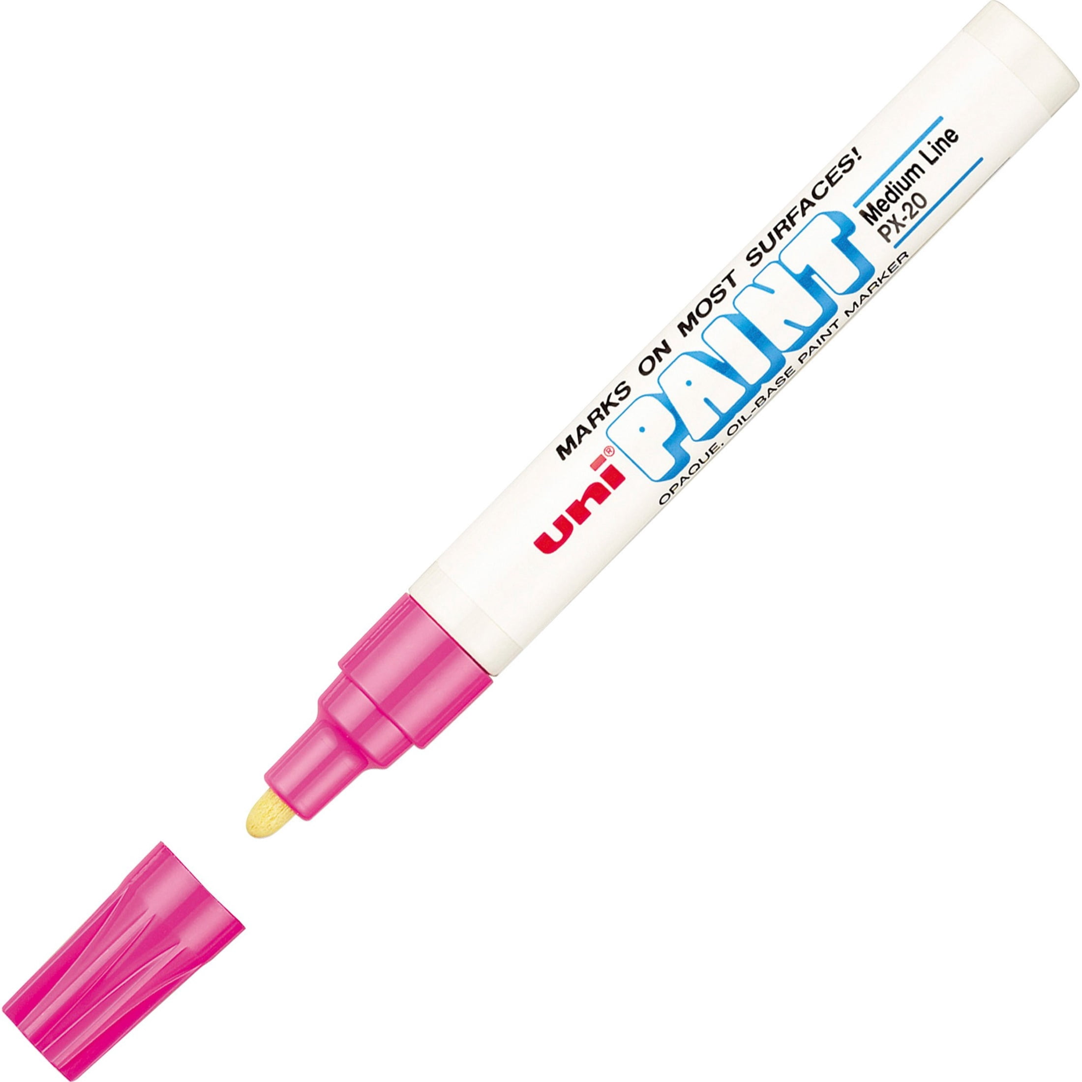 Permanent Marker, Medium Bullet Tip, Pink | Bundle of 5 Each